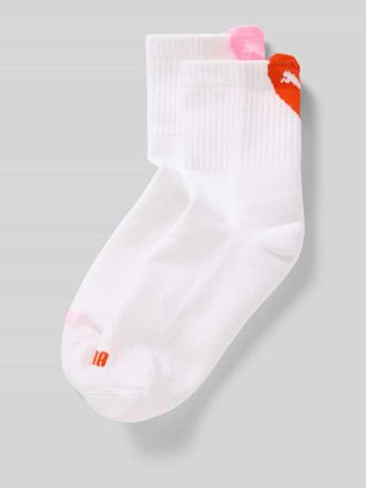 Puma Socken mit Logo im 2er-Pack in Weiss, Gr&ouml;&szlig;e 35-38