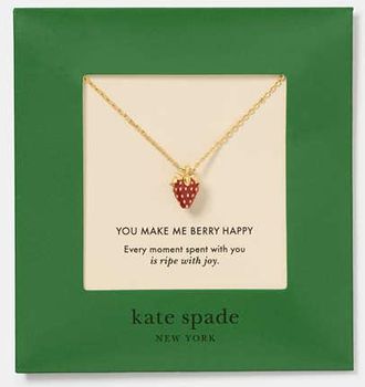 Kate Spade New York Gifting You Make Me Berry Happy Pendant