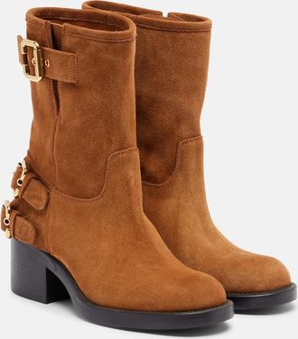 Chlo&eacute; Chlo&eacute; Dakota suede biker boots
