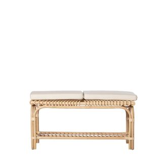 Klast Banco de fibra natural natural 100x51 cm