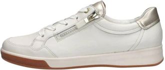 Ara Rom High Soft Veterschoenen Laag - Dames - Sneakers - Wit - 35 1/2 EU - Leer - Schoenen