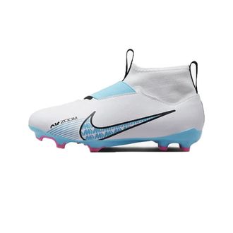 Nike Mens Jr Zoom Superfly 9 Acad Fg/Mg Sneaker, White Baltic Blue Pink Blast, 1.5 UK