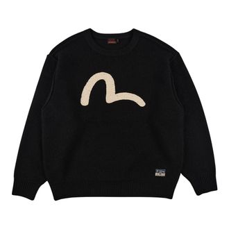 Evisu Hombre, Jerseys, Negro, Talla: S