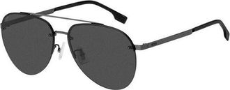 HUGO BOSS BOSS 1537/F/SK 0V81 IR Dark Ruthenium Black/Grey