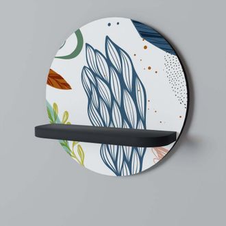 OEM Hurac&aacute;n Bot&aacute;nico Estante Redondo Negro