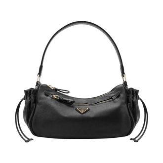Prada Borsa a Spalla - female - Prada - Shoulder Bags - Black - ONE SIZE - Bags