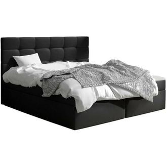 Mirjan24 Cama Continental Comfivo Osculum I, Soft 011, Doble, Continental, 180x200, Cuero Ecol&oacute;gico, Somieres, 183x206x112cm