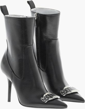 Dsquared2 Stivaletti GOTHIC DSQUARED in Pelle con Dettaglio in Metallo Tacco 11cm Dsquared2