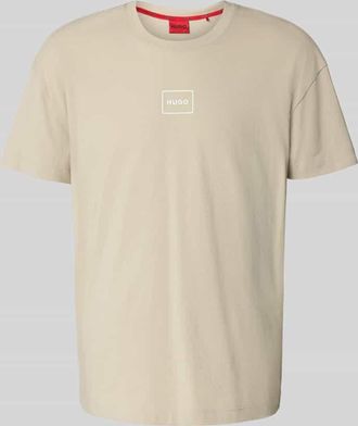 HUGO BOSS T-Shirt mit Rundhalsausschnitt Modell Laze in Beige, Größe XXL