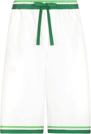Dolce & Gabbana Majolica-print cotton shorts - men - Cotton - 50 - White