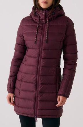 Lole Claudia Hooded Packable Down Jacket in Dark Cherry at Nordstrom Rack, Size Medium