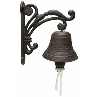 OEM Timbre De Puerta Principal Inhhub, Timbre Decorado Para Puerta De Casa De Campo, Timbre De Pared Antiguo De Hierro Fundido, Timbre Floral
