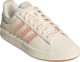 adidas Grand Court 3.0 Sneaker in Core White/Blush Pink/Gum 3 at Nordstrom Rack, Size 10.5