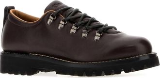Churchs Mens Dark Brown Leather Snow Lace-Up Shoes Sneaker