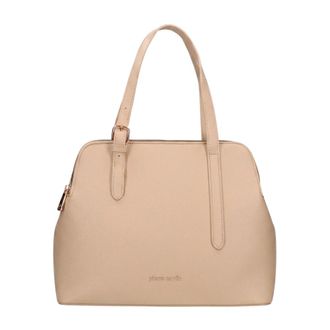 Pierre Cardin Solara Plus Schoudertas - Dames - Handtassen - Beige - ONE Size - Leer - Tassen