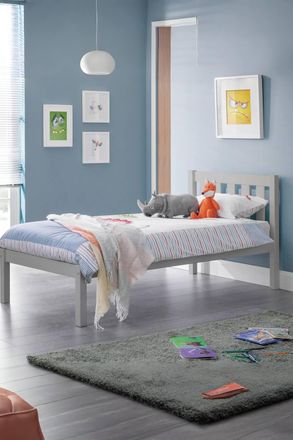 Julian Bowen Luna Bed in Grey | Size: Double