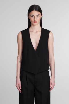 Ami Vest In Black Wool