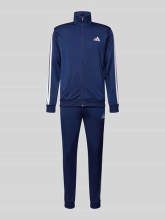 adidas Trainingsanzug mit elastischen Abschl&uuml;ssen in Dunkelblau, Gr&ouml;&szlig;e XXL