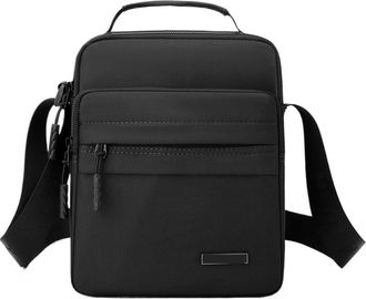 Generic Compatible For Mens Simple Commuting Shoulder Bag(Black)