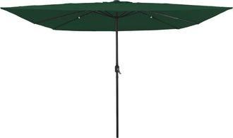 vidaXL Vidaxl - Parasol De Jard&iacute;n Verde 295 X 295 X 245 Cm Poli&eacute;ster, Acero