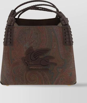 Etro libra arnica mini coated canvas crossbody bag