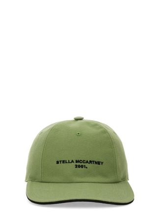 Stella McCartney Green Logo Baseball Hat