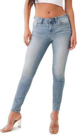 True Religion Jennie Big T Skinny Jeans in Light Hazy Wash at Nordstrom Rack, Size 28