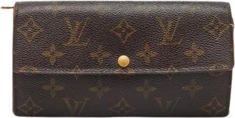 Louis Vuitton Pre-owned Wallets, female, Brown, Size: ONE SIZE Pre-owned Vintage Canvas Wallet