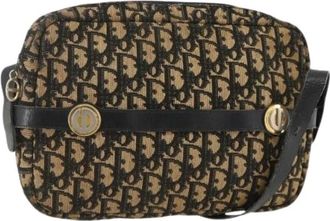 Dior Pre-owned Cross Body Bags, female, Multicolor, Size: ONE SIZE Pre-owned Trotter Canvas Shoulder Bag