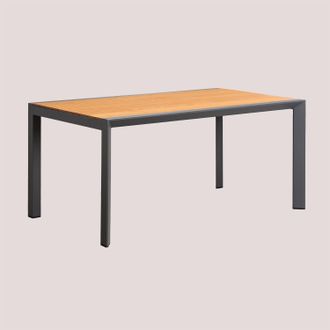 Sklum Mesa De Jard&iacute;n En Madera De Eucalipto Y Aluminio Archer Classic Sklum