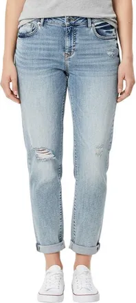 Slink Jeans Straight Leg Boyfriend Jeans in Isolde at Nordstrom, Size 16W