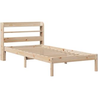 vidaXL Bed Frame without Mattress 75x190 cm Small Single Solid Wood Pine vidaXL