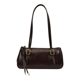 Generic PU womens shoulder bag in plain colors. Small handbag with handle for everyday use and special occasions