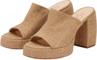 AGL Womens Clio Platform Mules In Light Brown