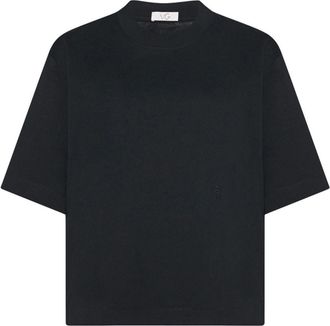 Rosetta Getty x Violet Getty cropped T-shirt - unisex - Cotton - M - Black