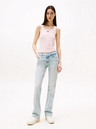 Tommy Hilfiger Maddie Faded Mid Rise Bootcut Jeans