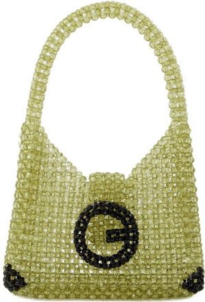 Germanier Perlen Hobo Bag Germanier Perlen gr&uuml;n/schwarz