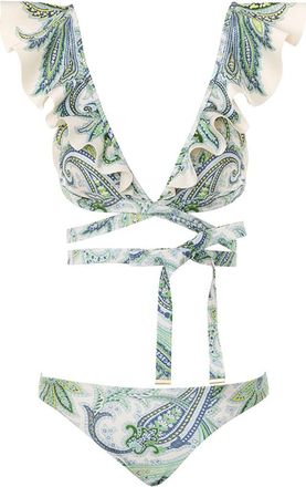 Zimmermann Bikini Set In Smooth Stretch Fabric