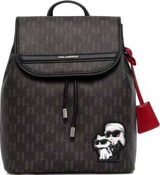 Karl Lagerfeld Zaino con applicazione logo - Marrone
