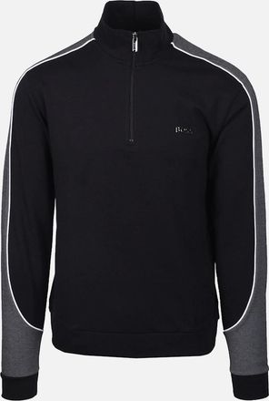 HUGO BOSS Mens Boss Black HALF ZIP TRACKSUIT JACKET BLACK - Size: SIZE 2xl