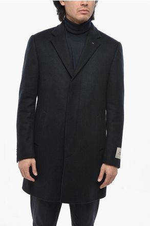 Corneliani CC COLLECTION Virgin Wool Lined Coat with Center Vent size 48