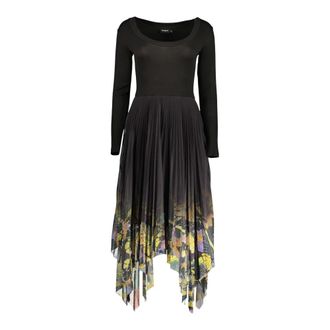 Desigual Alba Lacroix Vestido Largo - Dresses - Mujer - Negro - XS