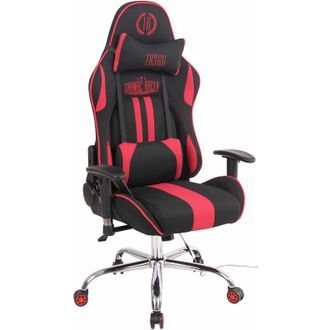 Clp Silla Gamer Función Masaje Limit xm en Tela Negro/rojo