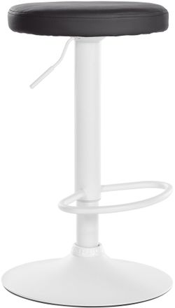 Clp Clp - Taburete De Bar Ponte Redondo En Polipiel Negro Blanco