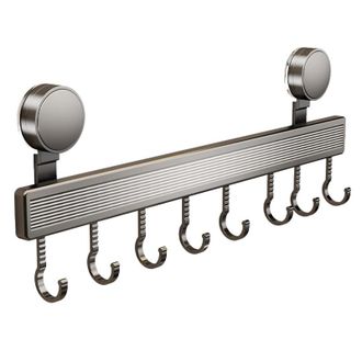 OEM Dos Ganchos Con Ventosa, 40 Cm X 8 Ganchos, Una Fila De Rieles Deslizantes, No Requiere Perforaci&oacute;n