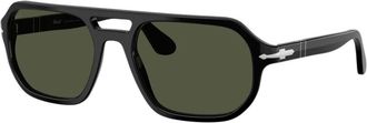 Persol Guido - Heren - Zonnebrillen - Zwart - 56 MM - Accessoires