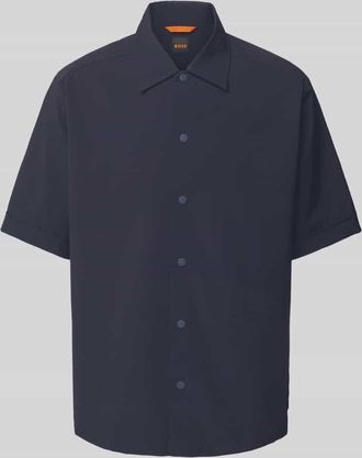 Boss Orange by Hugo Boss BOSS Orange Freizeithemd mit Druckknopfleiste in Dunkelblau, Gr&ouml;&szlig;e XXXL