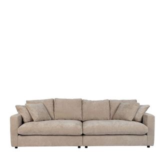 Zuiver Sof&aacute; de 3 plazas en tejido suave beige