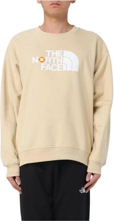 The North Face Sweatshirts, male, Beige, S, Crew Sweatshirt