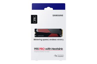Samsung 990 Pro - Disque Ssd Interne - 2 To - Avec Dissipateur - Pcie 4.0 - Nvme 2.0 - M2 2280 - Jusqua 7450 Mo/s (mz-v9p2t0g